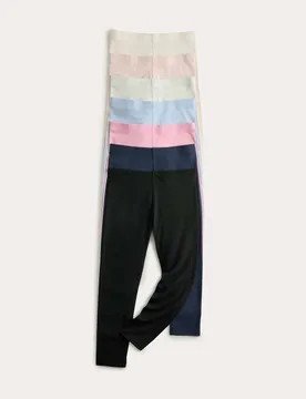 Pack Cotton Rich Leggings (2-8 Yrs) Multi female - M&S - FashionsVida