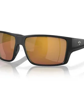 Lunettes De Soleil Polarisées Reefton Pro Matte Black Gold Mirror 580G unisex - Costa - FashionsVida