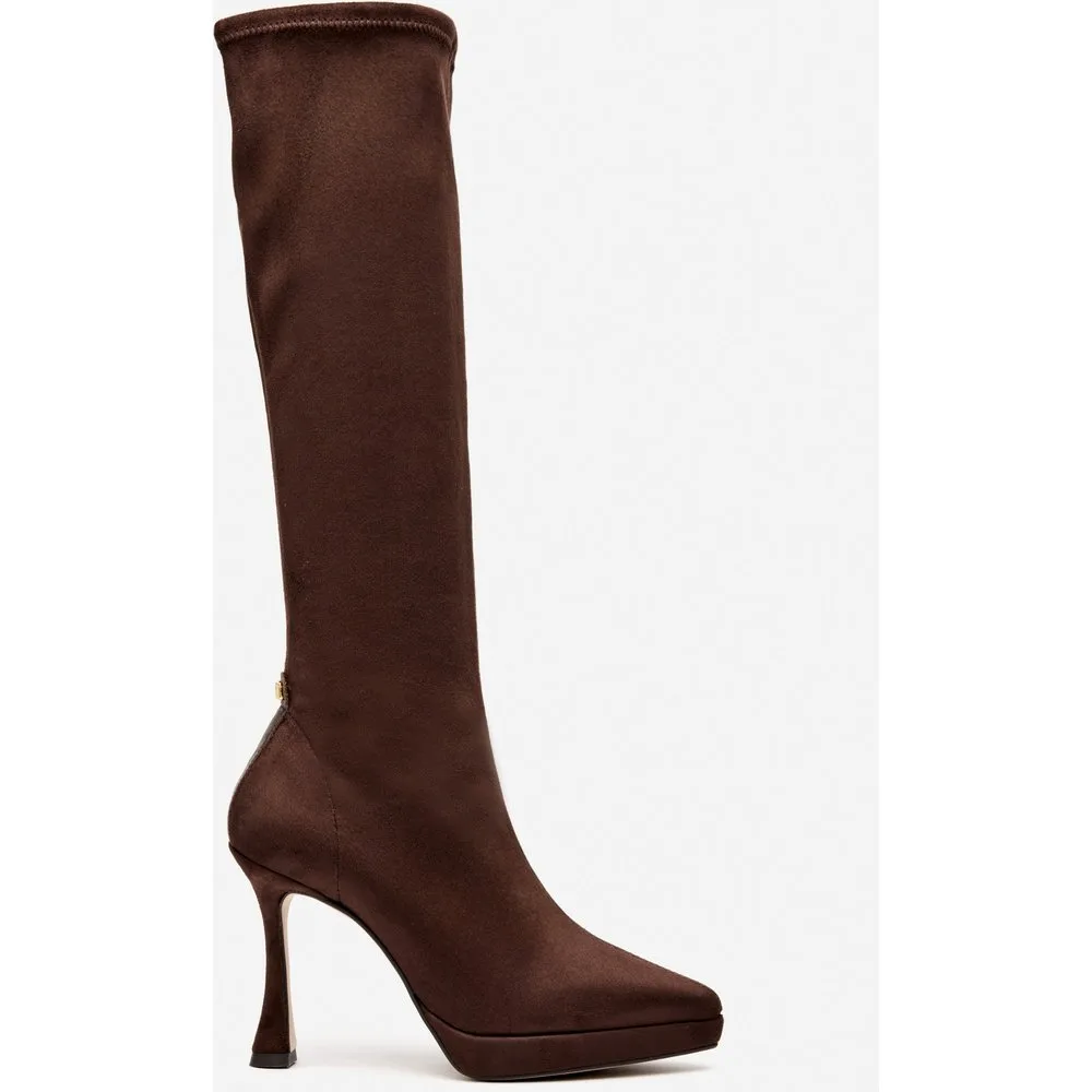 Botas de mujer elásticas con tacón y plataforma - Pedro Miralles - FashionsVida