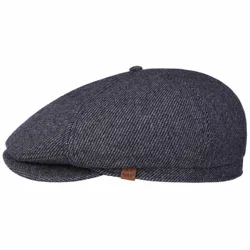 Jamaica Wool Mix Flat Cap by - navy - Herren - Size: M (56-57 cm)