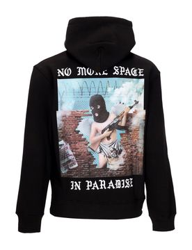 Felpa Cappuccio Uomo Nms Hoodie Black