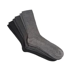 Venensocken, 3 Paar grau schwarz 39