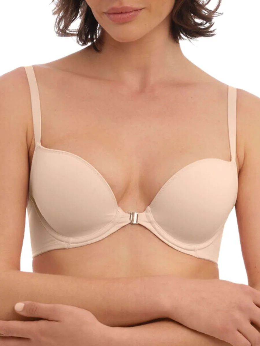Womens Accord Front Fastening Bra - Beige Polyamide - Size 34e - Wacoal - FashionsVida