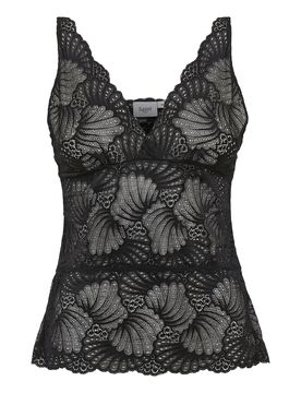 SAINT TROPEZ Top 'Daisy' negro