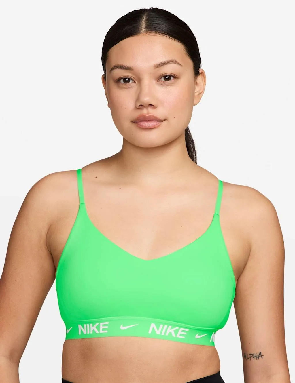 Indy Light Support Sports Bra Lime Green female - Nike - FashionsVida