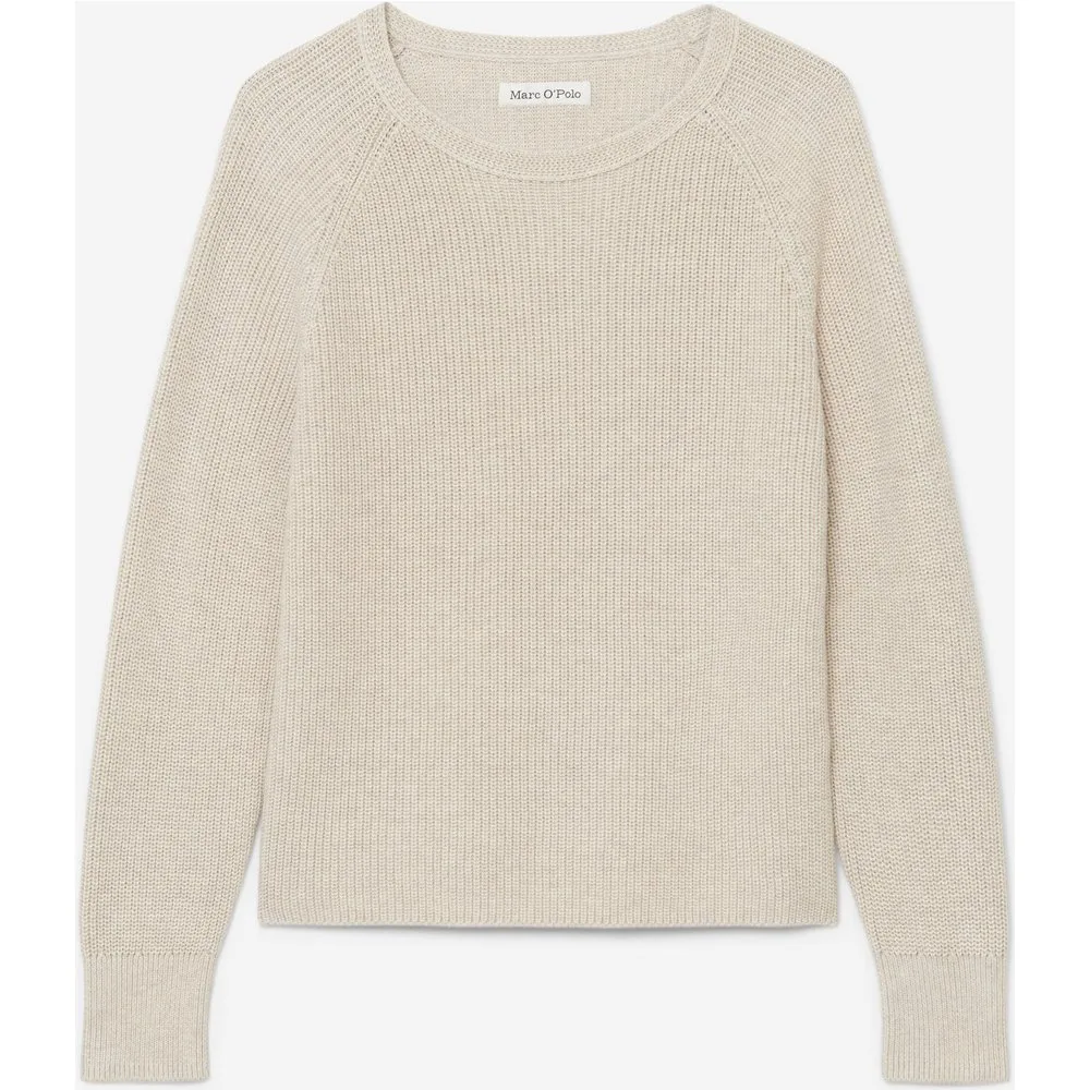 Jersey de mujer de cuello redondo suelto Algodón ecológico pesado - MARC O'POLO - FashionsVida
