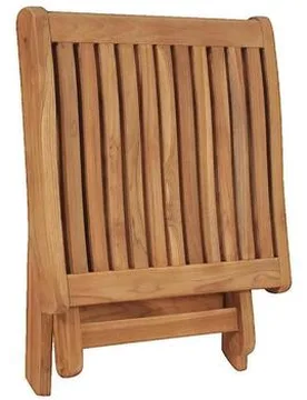 Sitzkissen Für Draußen Pouf Repose-Pied Pliable En Bois De Teck Marron Einheitsgrösse - vidaXL - FashionsVida