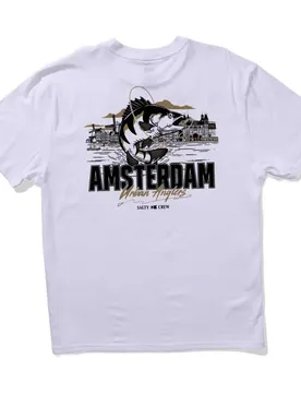 T-shirt à Manches Courtes Amsterdam Urban Angler White L