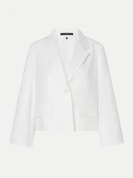 Blazer aus Leinen-Mix Weiß 42