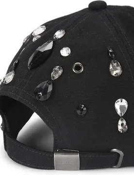 Gorra de mujer de algodón con adorno de cristales - Kurt Geiger - FashionsVida