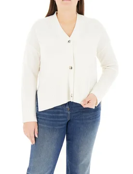 Cardigan in lana BIANCO XL - PERSONA by MARINA RINALDI - FashionsVida
