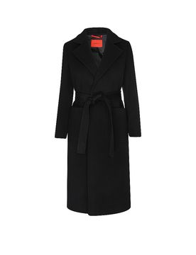 Abrigo de lana RUNAWAY negro 40