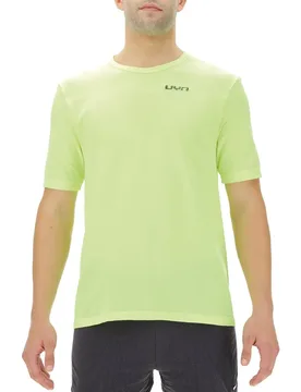 Airstream Short Sleeve T-shirt Yellow Fluo S Men - Uyn - FashionsVida