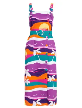 Malibu Sunset Havana Dress - XS - Paolita London - FashionsVida