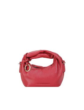 Ledertasche - Mini Bag GRETA NANO SILKY rot damen