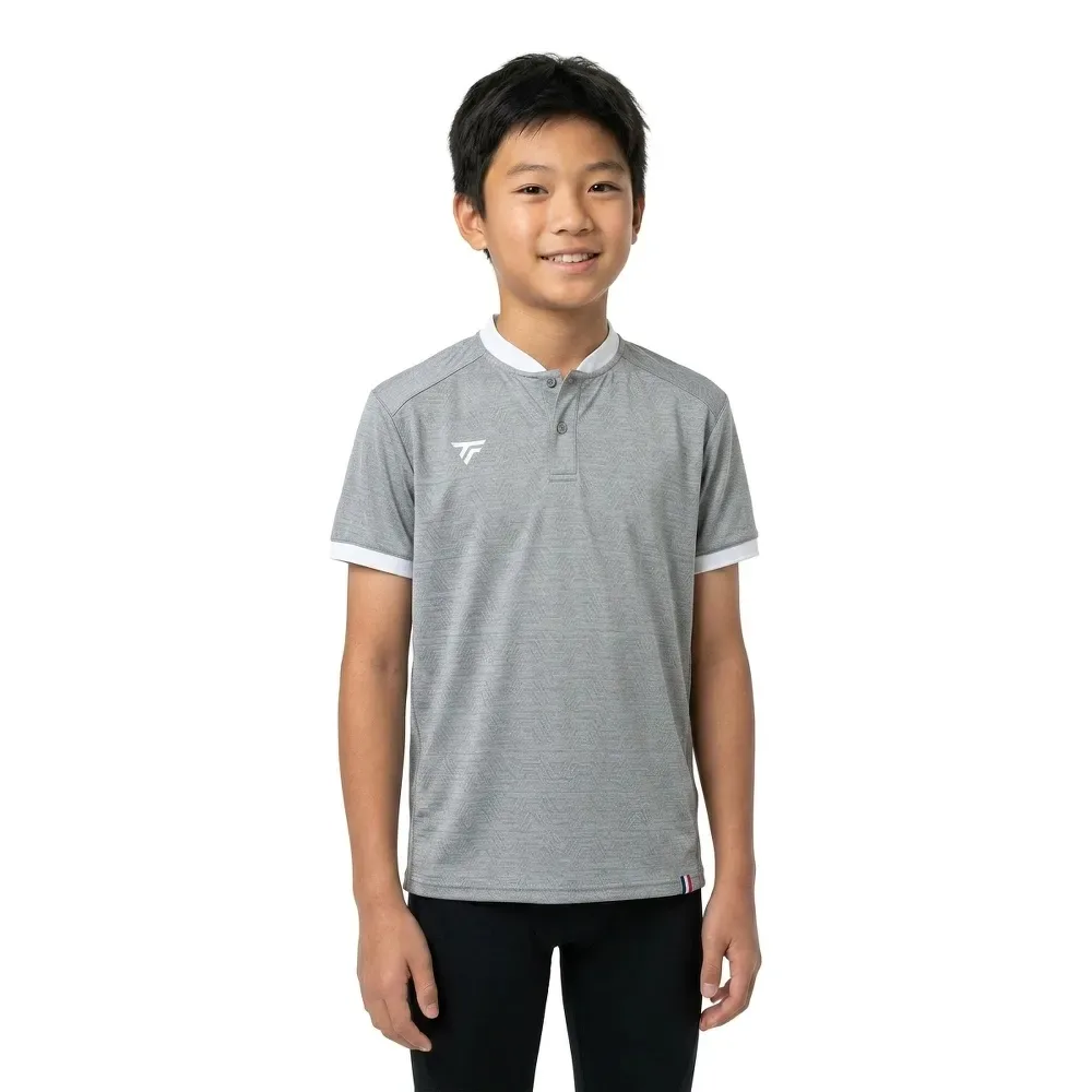 Team Mesh Short Sleeve Polo Silver 8-10 Years - Tecnifibre - FashionsVida