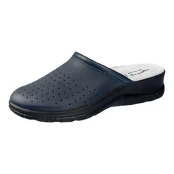 Leder-Pantolette für Herren 46 blau