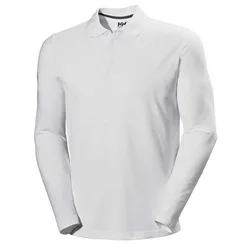 Crewline Long Sleeve Polo White M Men