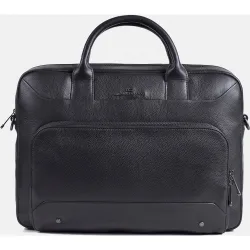 Bolso mensajero de piel legitima con doble asa