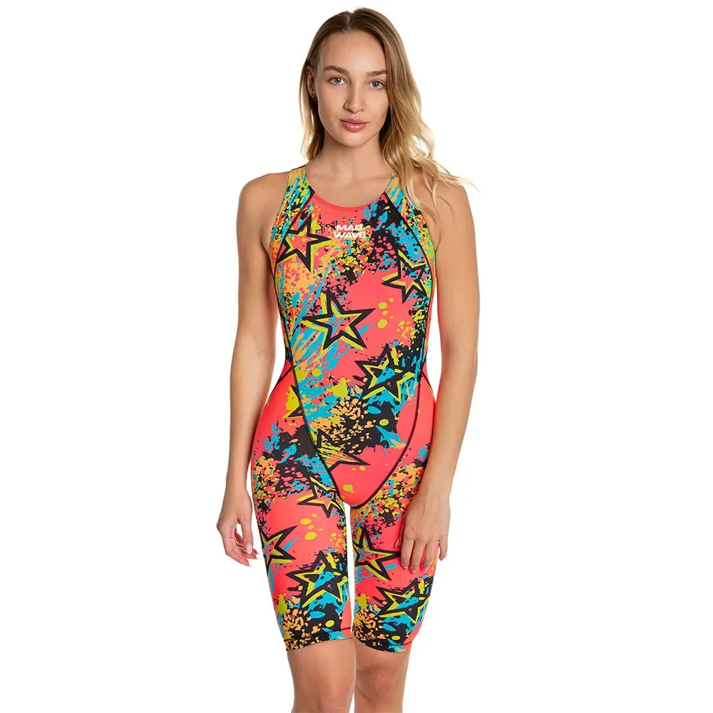 Mw Revolt Open Back Competition Swimsuit Multicolor S4 L Women - Mad Wave - FashionsVida