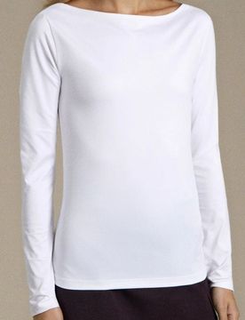 Blusa a maniche lunghe - bianco