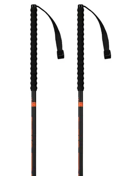 Bâtons Vertical Black / Orange 125 cm Homme
