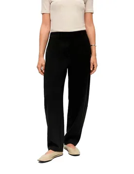 Pantalon Taille Haute Lisa Barrel Fit Black 36 - Vila - FashionsVida