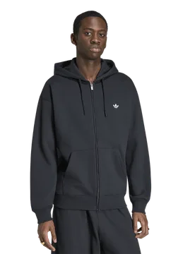 Trefoil Men Hoodies - Black - Size L - Cotton Jersey - Black - Size: Large - Adidas - FashionsVida