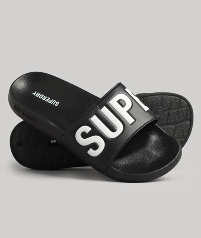 Superdry Herren Core Badesandalen Schwarz - Größe: S - 39.99 - FashionsVida