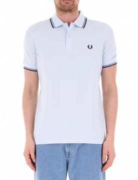 Polo in cotone AZZURRO CHIARO XXXL