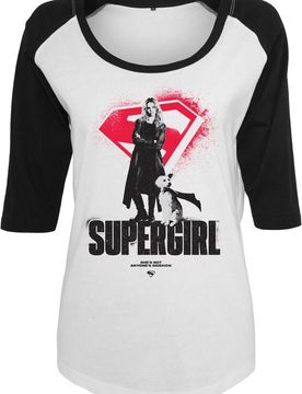 DC Comics Langarmshirt - She's Not A Sidekick - S bis XXL - für Damen - Größe XL - weiß/schwarz - EMP exklusives Merchandise! - Frauen - female
