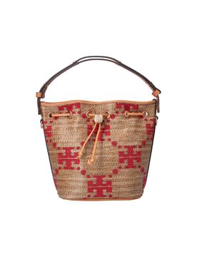 Women's Designer-Style Crossbody Bag with Leather Trim