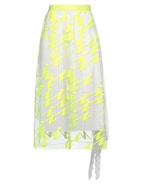 Falda midi Mujer Amarillo 34 Mujer