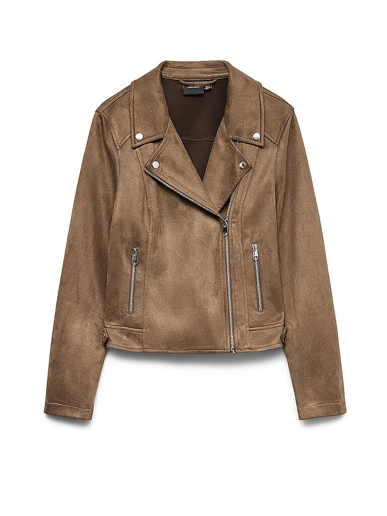 Veste aspect cuir VMJOSE marron L - Vero moda - FashionsVida