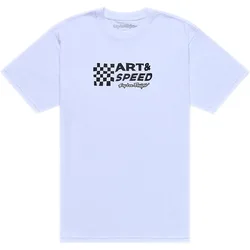 Troy Designs Maglietta A Maniche Corte Finish Line White