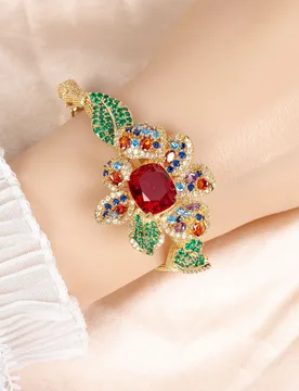HIBRIDE Fashion Classic Vintage Flower Bracelet Multicolour Jewellery Set Daily Party Banquet Prom Date Holiday Gift Dress B106 - Aliexpress - FashionsVida