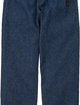 Jean droit en coton biologique - Denim Pant Straight Fit Rinsed Indigo en Nylon - Taille M - Bleu - Gramicci - FashionsVida