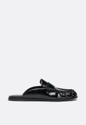 Slingback-Mokassins mit Riemen SCHWARZ 37