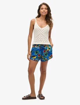 Superdry Damen Beach Shorts, Blau, Größe: 38 - 49.99 - FashionsVida