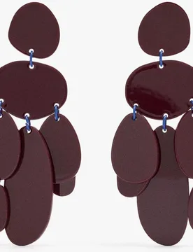 Pendientes con abalorios unidos en liso - Parfois - FashionsVida