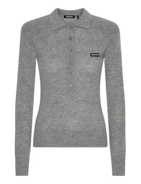 Polo In Lana Con Logo
