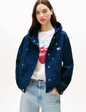 Chaqueta corta de mujer con capucha - Tommy Jeans - FashionsVida