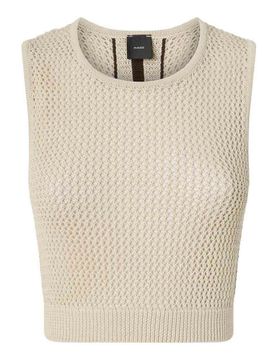 Top senza maniche in maglia Morus