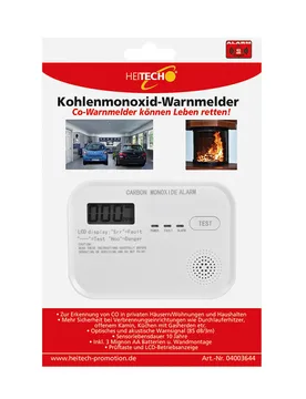 Kohlenmonoxid-Melder mit 10 Jahren Sensorlaufzeit - Heitech - FashionsVida