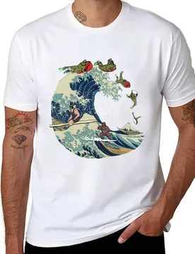 Great Wave of Browntown T-Shirt man t shirt cotton high quality anime t shirts oversize T-Shirt - Aliexpress - FashionsVida