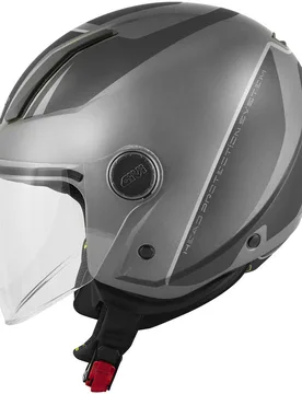 Casco Moto Jet 11.7F Logic Titanio Argento taglia L - GIVI - FashionsVida