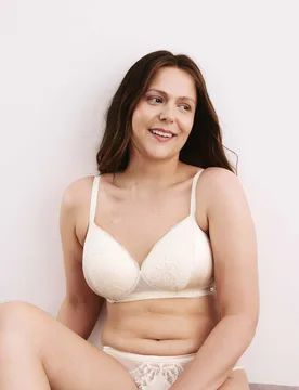 Non Wired Post Surgery Bra A-E Pale Opaline female - Rosie - FashionsVida