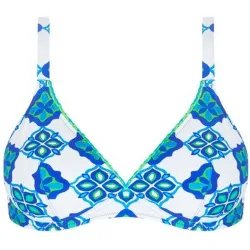 Top de bikini de mujer, sujetador capacidad triángulo con aros y tirantes multiposición