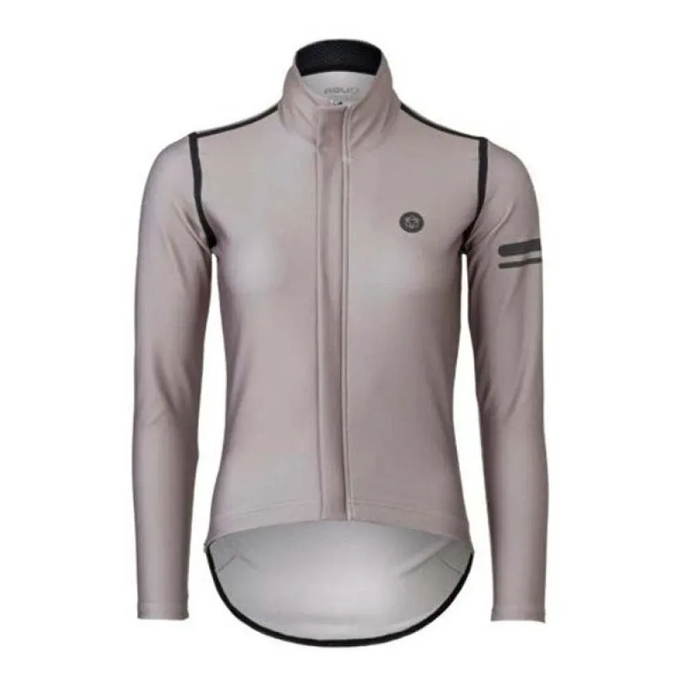 Maglia A Maniche Lunghe Performance Rain Elephant Grey - AGU - FashionsVida