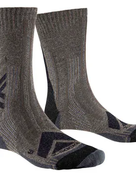 Calzini Hike Perform Merino Crew Brown / Black EU 35-38